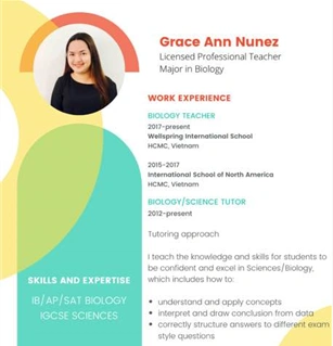 IB, AP, SAT BIOLOGY 수업 하시는 그레이스 쌤 한국어 불가 / 영어로만 수업 / 12년 특례 고대등 합격 시작