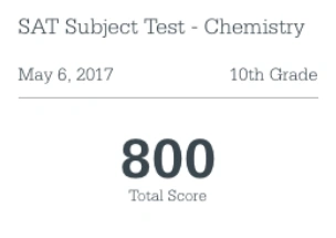 sat2 chemistry 770점에서 800점을 맞기