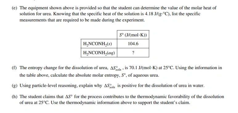 AP 화학 (Chemistry) 2019 FRQ 1번 해설