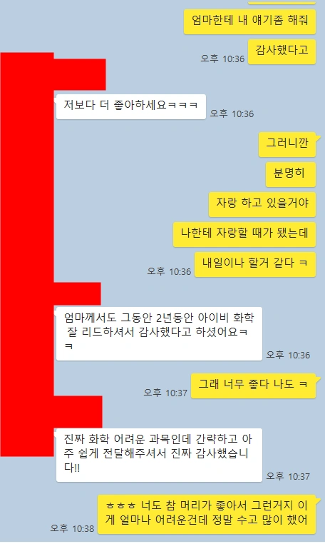 Original Korean messages