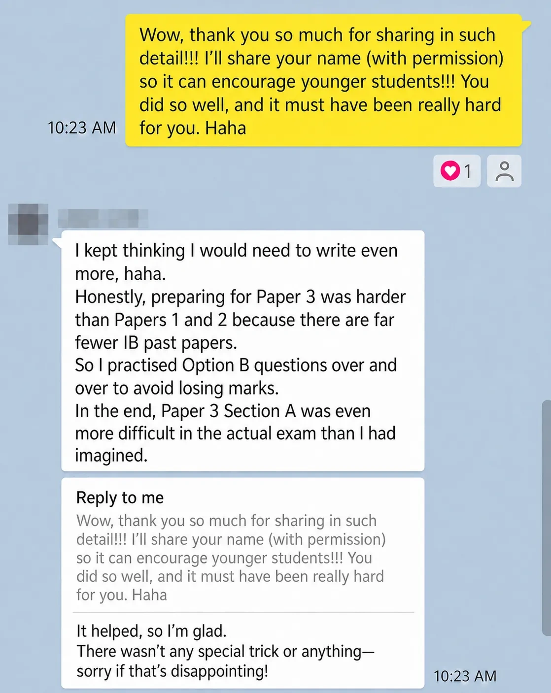 English translation of historical IB Chemistry Paper 3 preparation advice